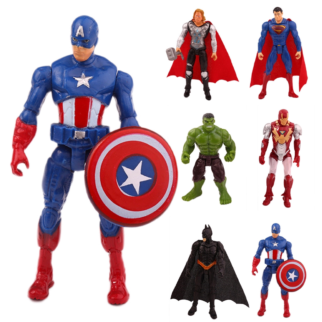 Marvel Avengers Superbohater Iron Man Hulk American Captain Superman