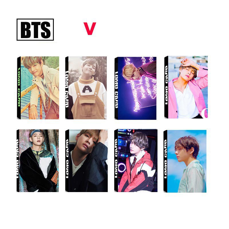 30PCS SET Kpop BTS V Lomo Personal Card Shopee Polska