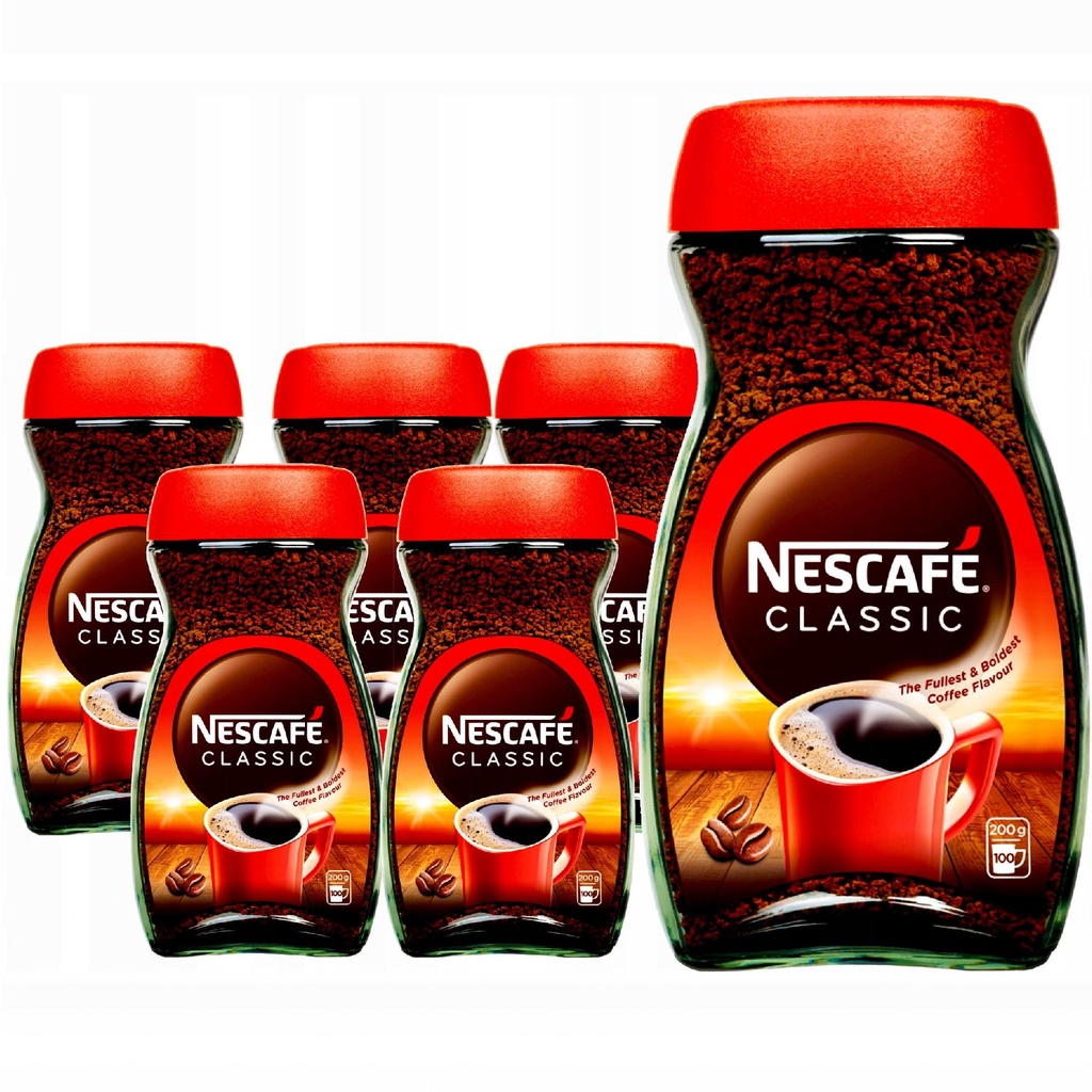 NESCAFE Classic Kawa Rozpuszczalna 6x200 G 600 Kaw Shopee Polska