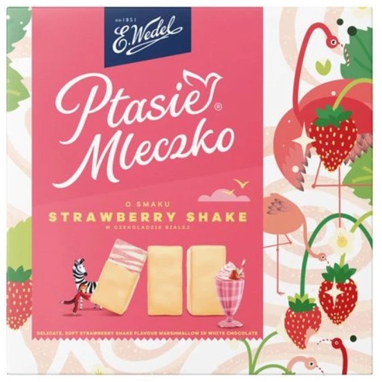 E Wedel Ptasie Mleczko O Smaku Strawberry Shake G Shopee Polska