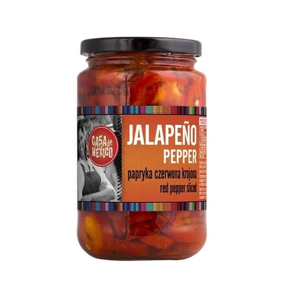 PAPRYKA JALAPENO CZERWONA KROJONA 340 G CASA DE MEXICO Shopee Polska