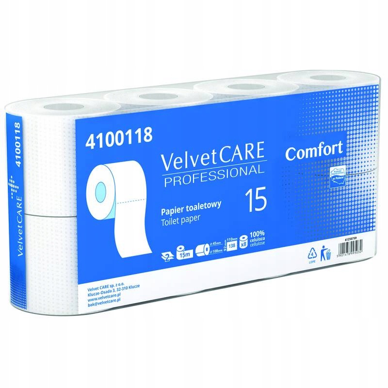 Papier Toaletowy Velvet CARE Professional 8 Rolek Shopee Polska