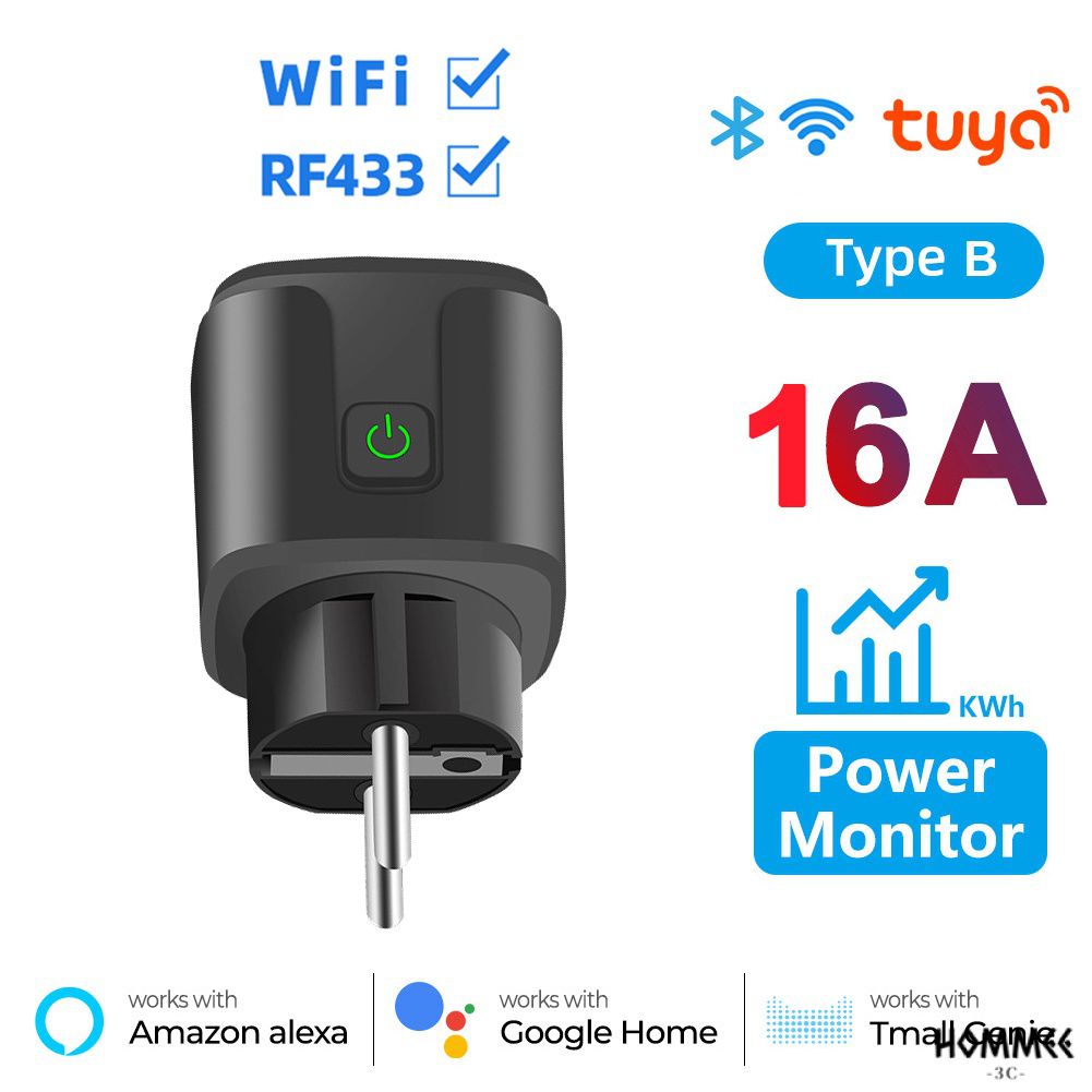 Tuya Wifi Rf Ue Inteligentne Gniazdo Wtyczka A Adapter