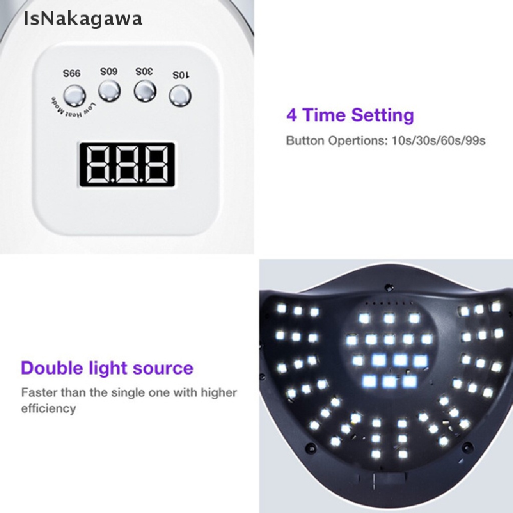 Naka 114w SUN X7 LED Lampa UV Do Manicure Lampy Do Paznokci 57 Diod