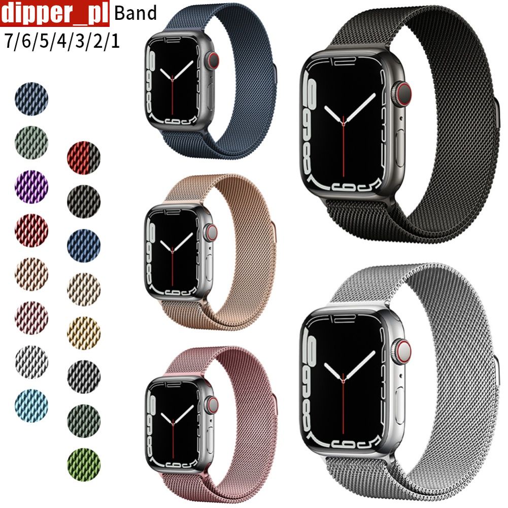 Pasek Ze Stali Nierdzewnej Do Zegarka Apple Watch Series 7 SE 6 5 4 3 2