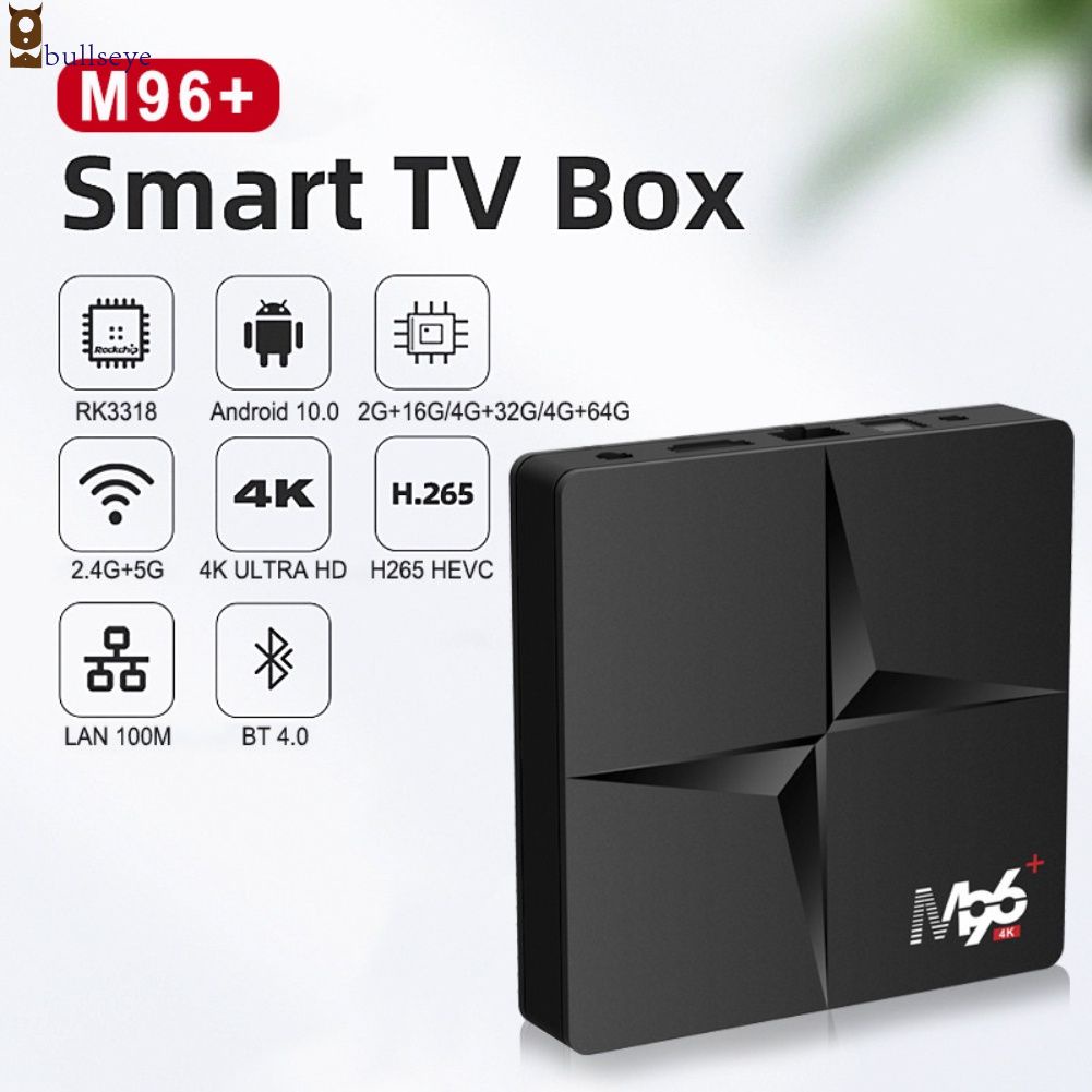 Ready M96 RK3318 4K TV Box Android 10 With Quad Core 4GB RAM 32GB ROM