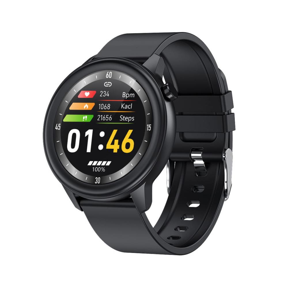 Smartwatch Sportowy F81 Z Silikonowym Paskiem Pomiarem Temperatury