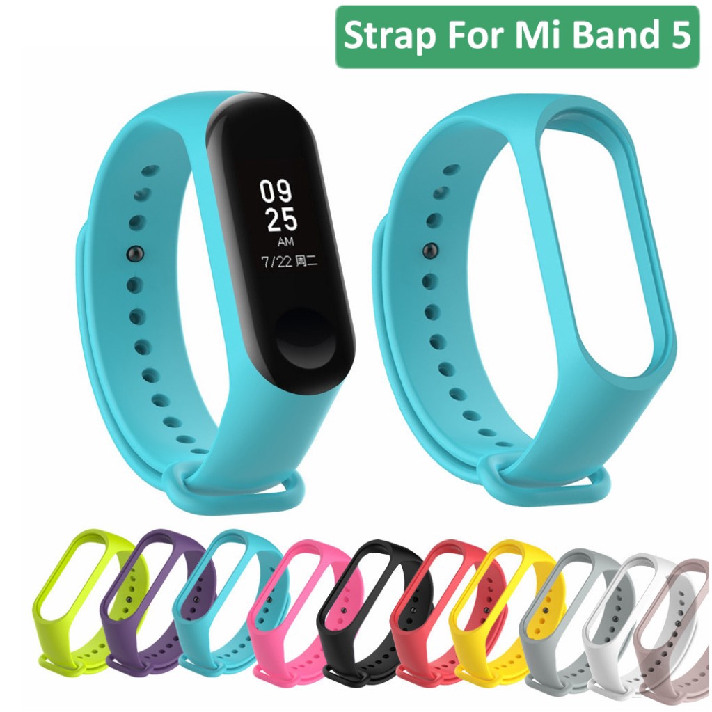 Dla Xiaomi Mi Band 5 4 3 Pasek Silikonowy Kolorowy Silikonowy Pasek