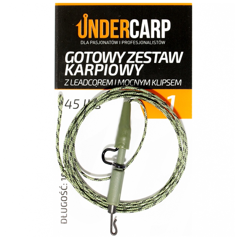 Undercarp Gotowy Zestaw Karpiowy Z Leadcorem I Mocnym Klipsem Lbs