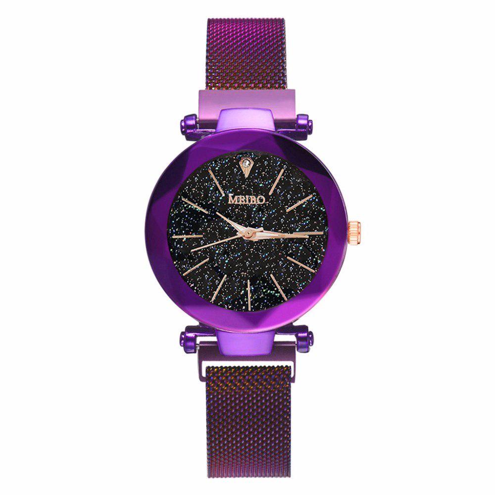 Jam Tangan Wanita Damski Zegarek Starry Z Klamr Magnetyczna Zegarek Ze