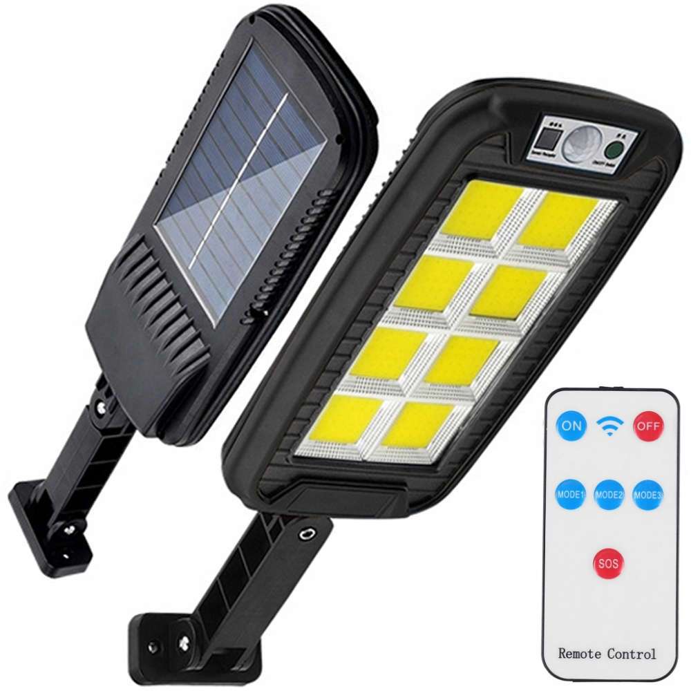 Lampa Solarna Uliczna Z Czujnikiem Ruchu I Zmierzchu Cob Led