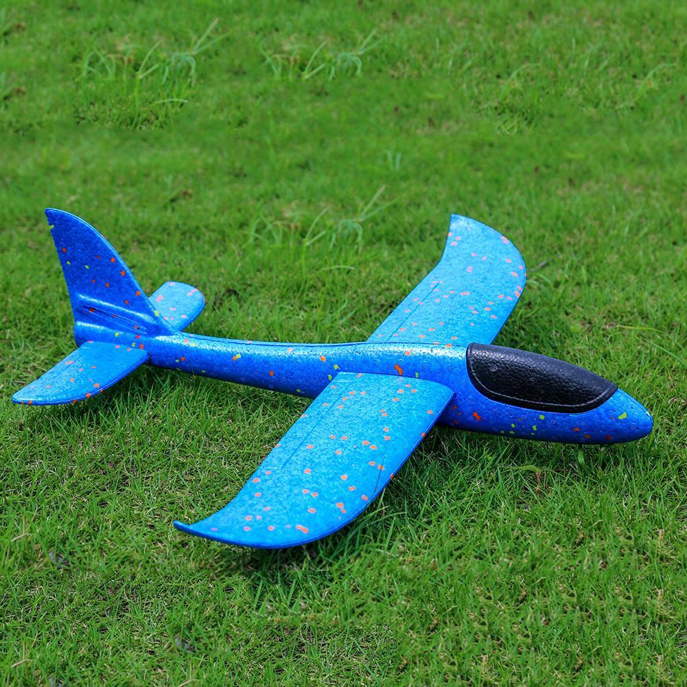 2X EPP Foam Hand Throw Airplane Outdoor Launch Glider Plane Kid Toy Gift 35/48cm 