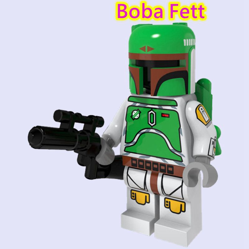 TEMPERAMATITE Star Wars Boba Fett figura compatibile Building Blocks Nuovo di Zecca 
