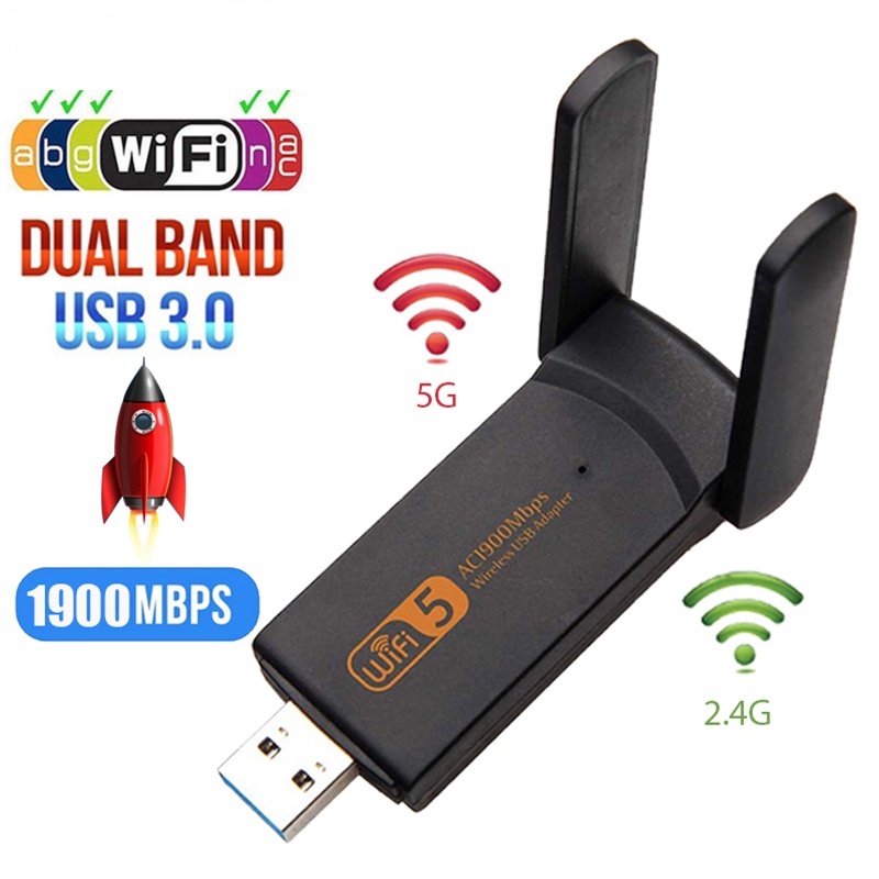 Adapter Wi Fi Mb S Usb Klucz Draadloze Netwerkkaart Dwuzakresowy