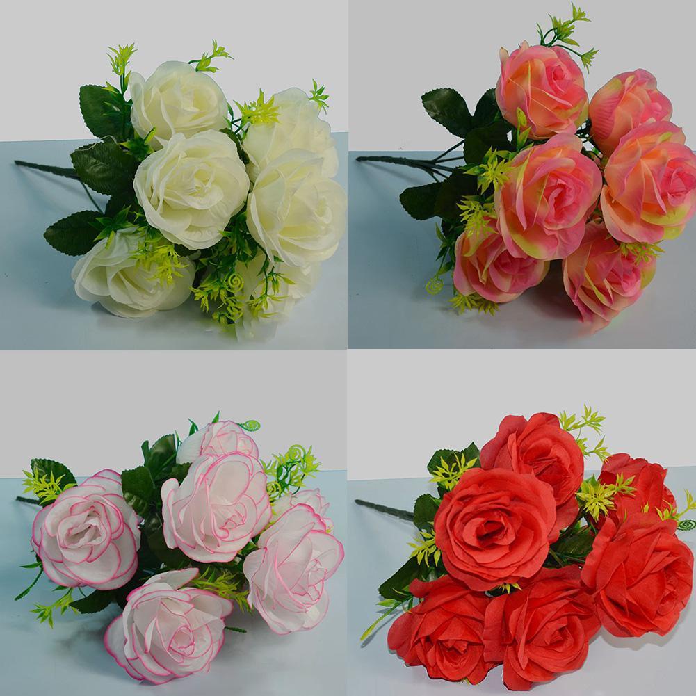 Artificial Rose Silk Flower Big Rose Bouquet Z7Y0 Shopee Polska