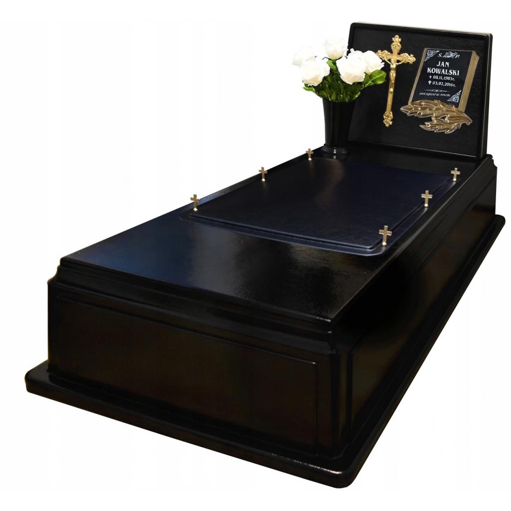 Plastikowy POMNIK NAGROBEK pojedynczy z POKRYWĄ | Shopee Polska