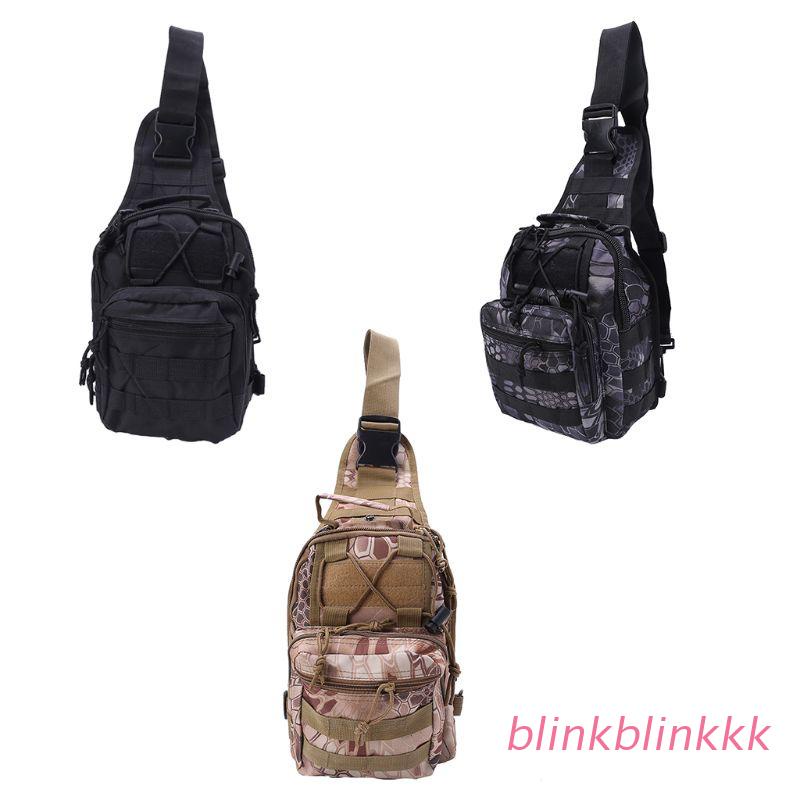 blink Mens Molle Tactical Sling Chest Bag Assault Pack Messenger