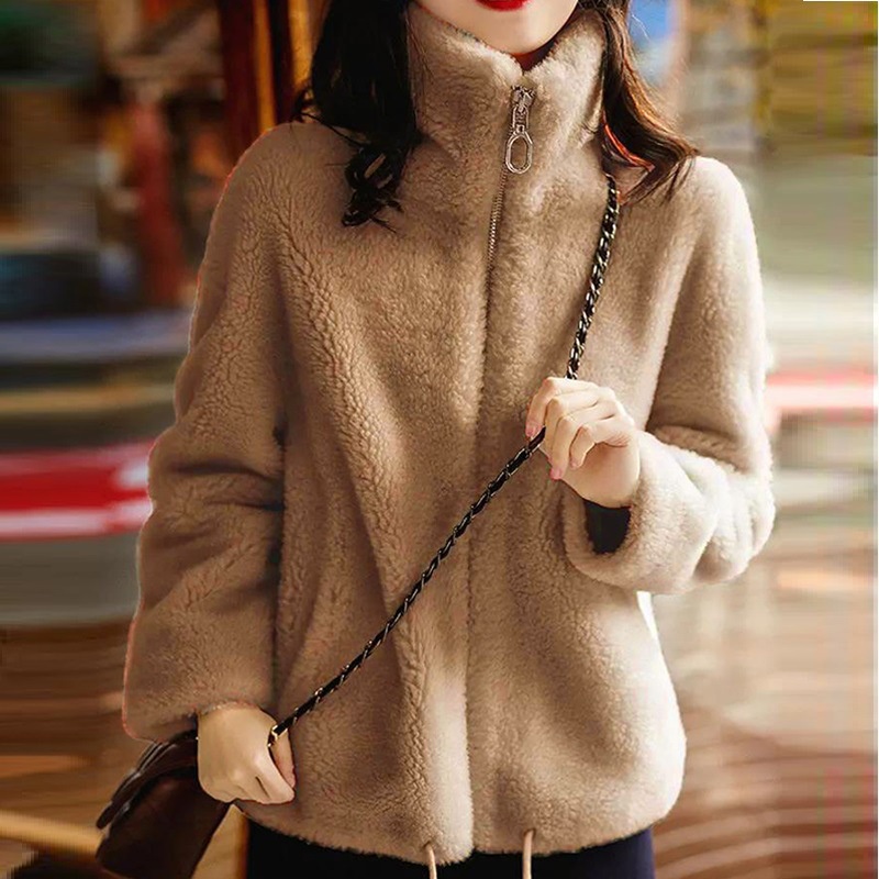 Shona Joy Kurtka ze sztucznym futrem kremowy W stylu casual Moda Kurtki Kurtki ze sztucznym futrem 