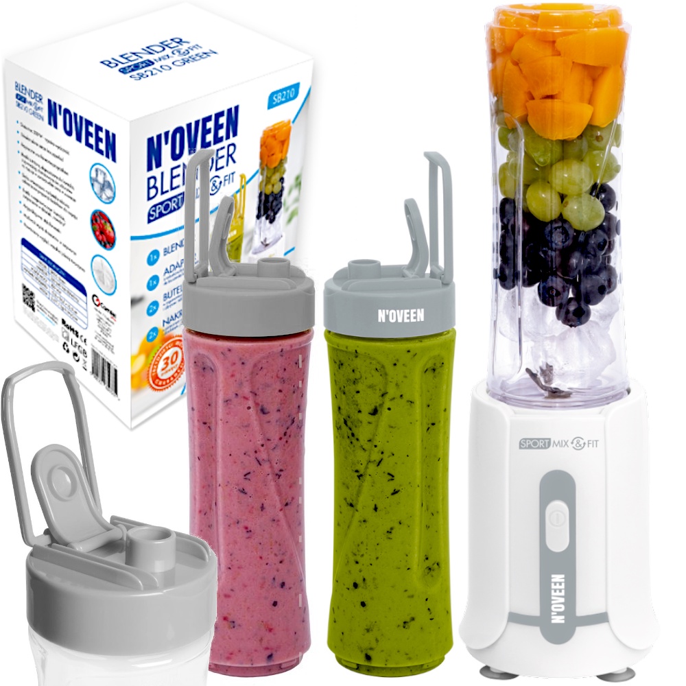 BLENDER DO KOKTAJLI SMOOTHIE MOCNY 2 BUTELKI 600ml Shopee Polska