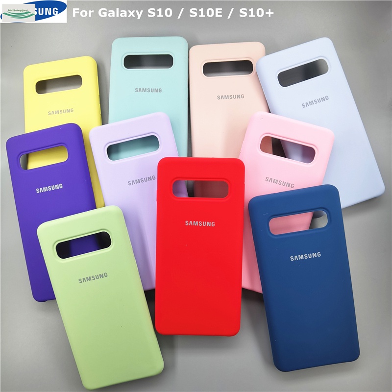 Silikonowe etui do Samsung S10 Plus, tylna pokrywa z pojemnikiem detalicznym do Galaxy S10 | Shopee Polska