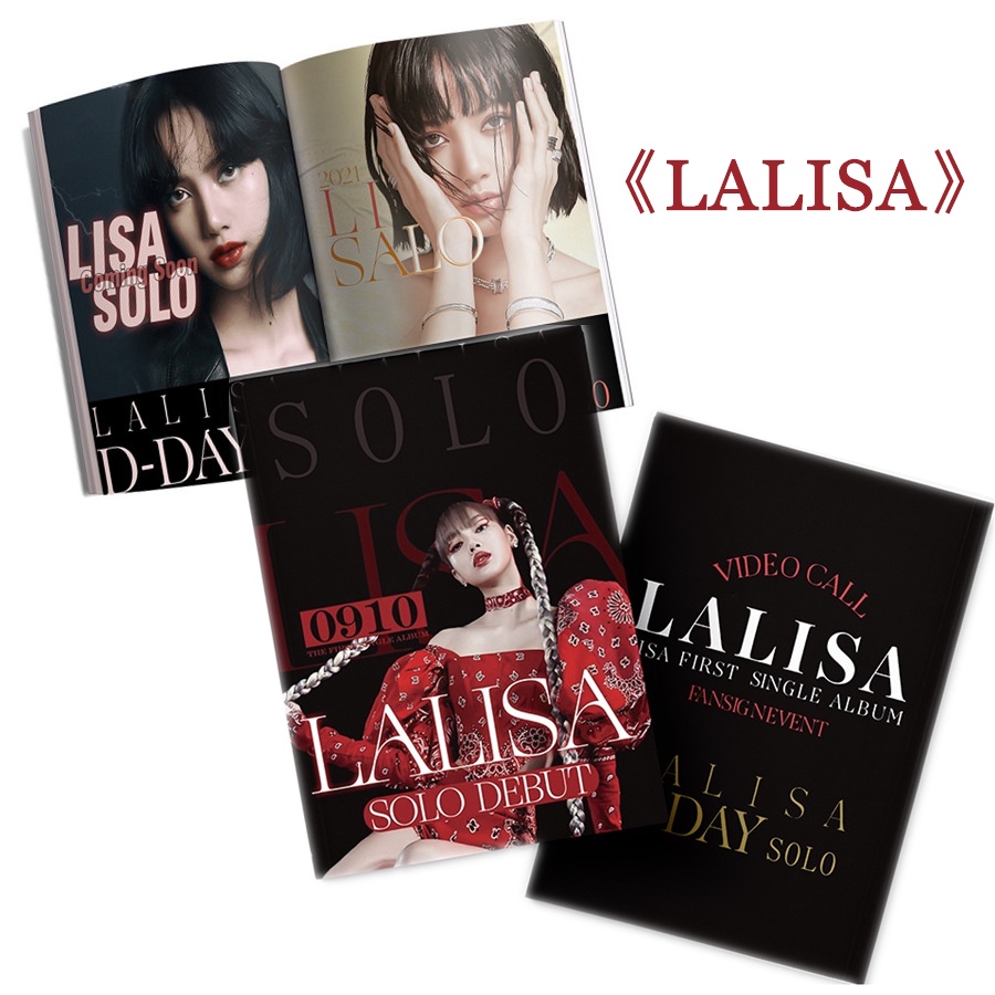 KPOP BLACKPINK Lisa Solo Mini Photobook Photo Book Plakat Fani Made ...