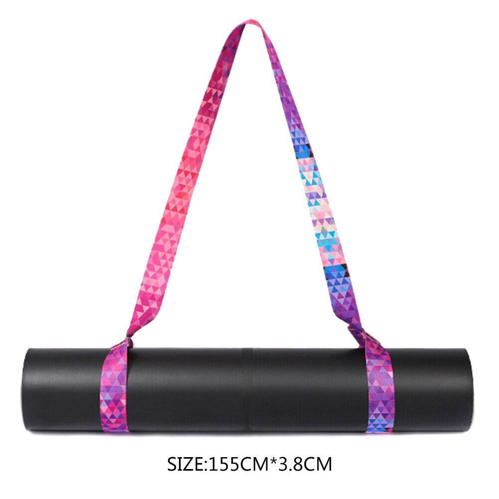 Yoga Mat Carry Strap Adjustable Sling Exercise Fitness Colorful Chic Luxury 