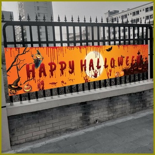 Szczęśliwy Baner Na Halloween Straszna Dynia Krewny Odcisk Dłoni Baner ...