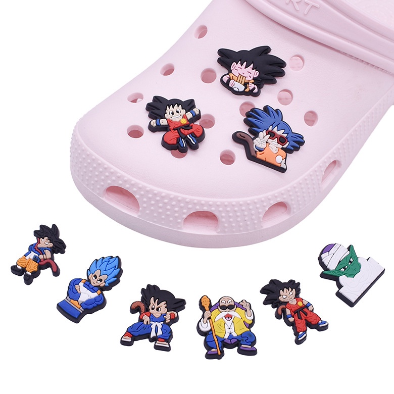 Dla Crocs Jibbitz Pins Kolorowe Dragon Ball DIY Buty Urok Przycisk