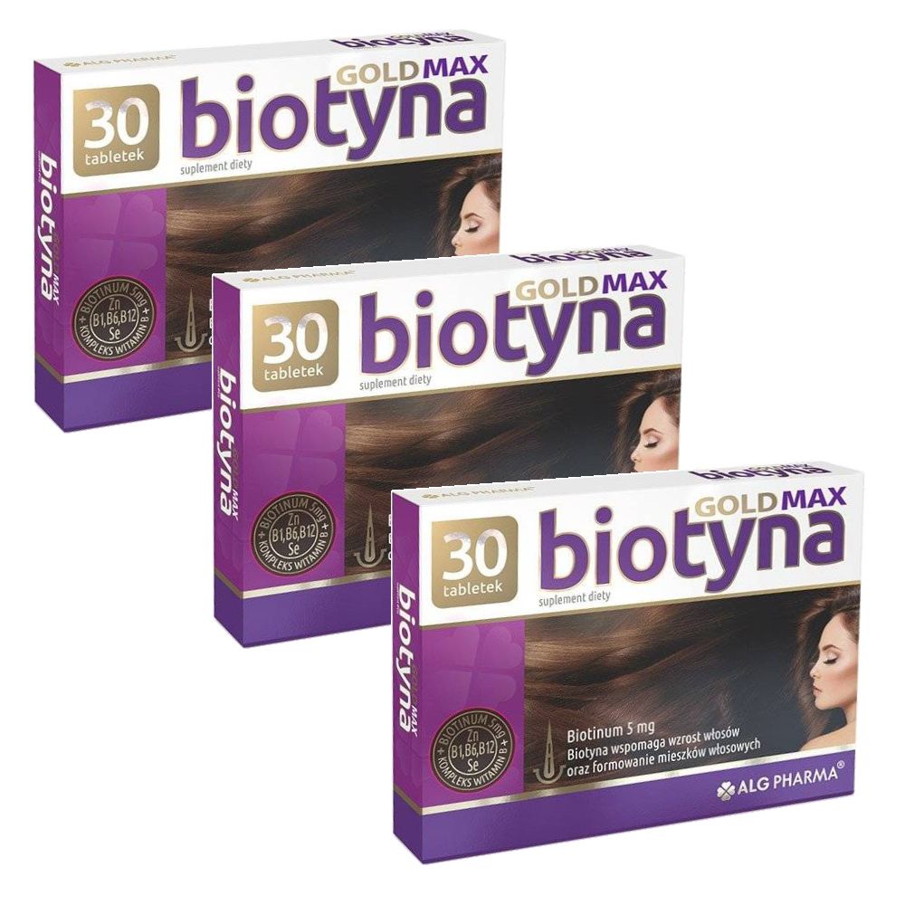 Biotyna Gold Max 90 tabl. (3 x 30 tabletek) Shopee Polska