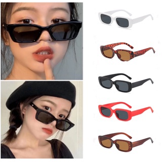 Awesomee】 Students Fashion Retro prostokątne okulary