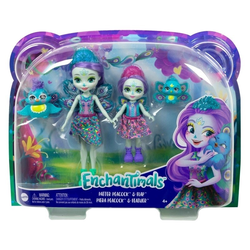 Lalki Enchantimals Patter i Piera Peacock Lalki siostry Shopee Polska