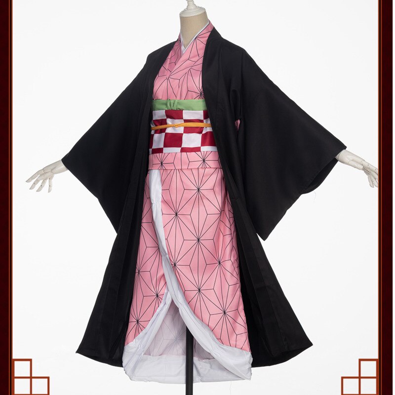 Kamado Nezuko Kimono Uniform For Anime Demon Slayer Cosplay Costume ...