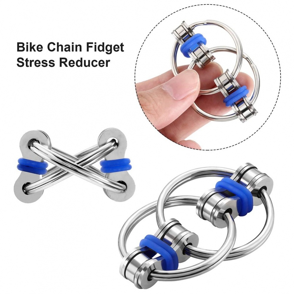 Flippy Chain Ring EDC Fidget Toy Hand Spinner Anxiety Stress Relief