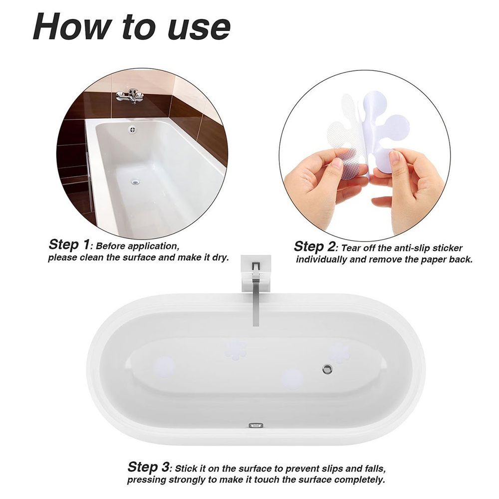Vacsecurityern 20pcs Practical Bathtub, How To Remove Non Slip Surface From Bathtubs