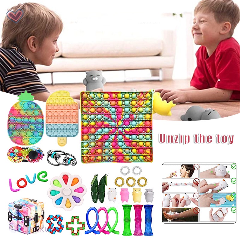 Sensory Fidget Toys Set Anxiety Relief AntiStress Fidget Toy Set Pop