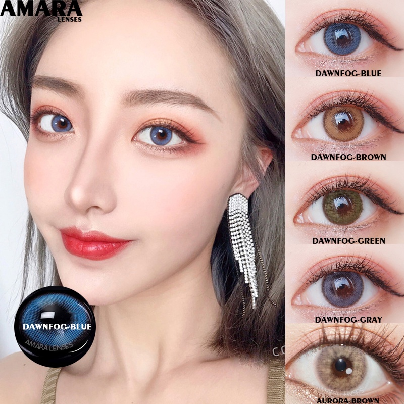 EYESHARE Lenses 1 Pair =2PCS DAWNFOG Series 12 Color Contact Lens Eye Contacts Colored Lenses