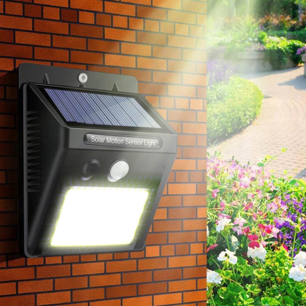 48LED Solar Power Wall Light Outdoor Garen Yard Waterproof Human Induction Lamp 