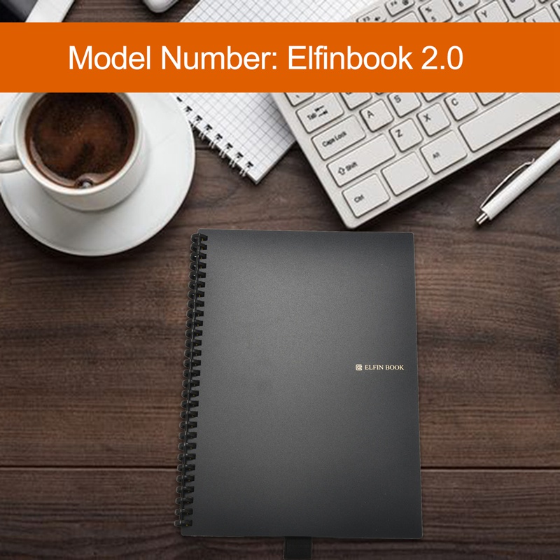 Elfinbook 2 0 Microwave Erasable Notebook Paper Reusable Smart Wirebound Notebook Cloud Storage Flash Storage App Connection B5 Shopee Polska
