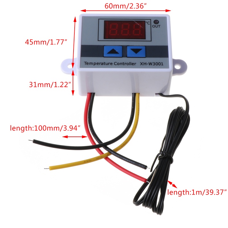 Hom W3001 Ac 110v 2v Temperature Controller Thermostat Switch Digital Led Display Shopee Polska