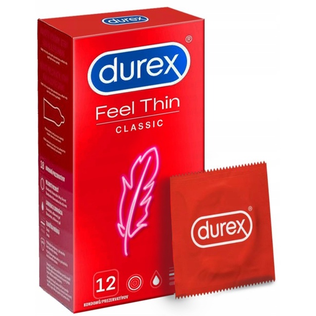 Prezerwatywy Durex Feel Thin Bardzo Cienkie 12 Szt Shopee Polska