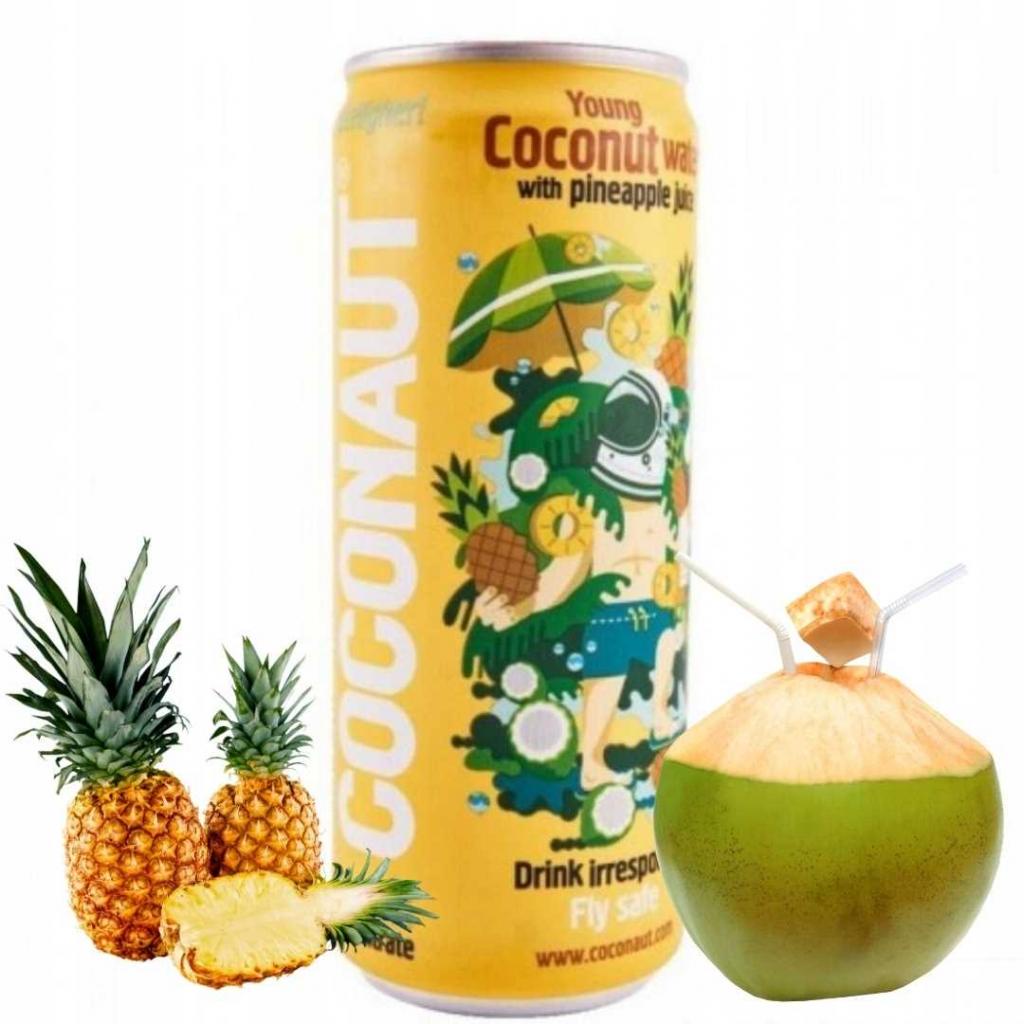 Coconaut Woda Kokosowa z Sokiem Ananasowym 320ml Shopee Polska