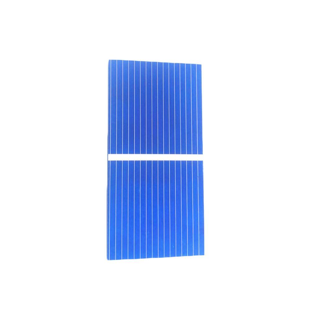 AOSHIKE 100pcs 0.12W 0.5V 0.24A 39x19mm/1.53x0.75inch Micro Solar Cells for Solar Panels Polycrystalline Silicon Mini Solar Panel Solar Cell DIY Charger Battery 