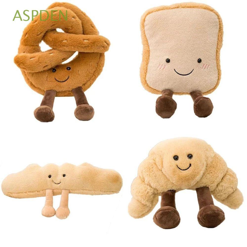 ASPDEN Home Decor Plush Food Toy Birthday Gift Toast Bread Doll Bread