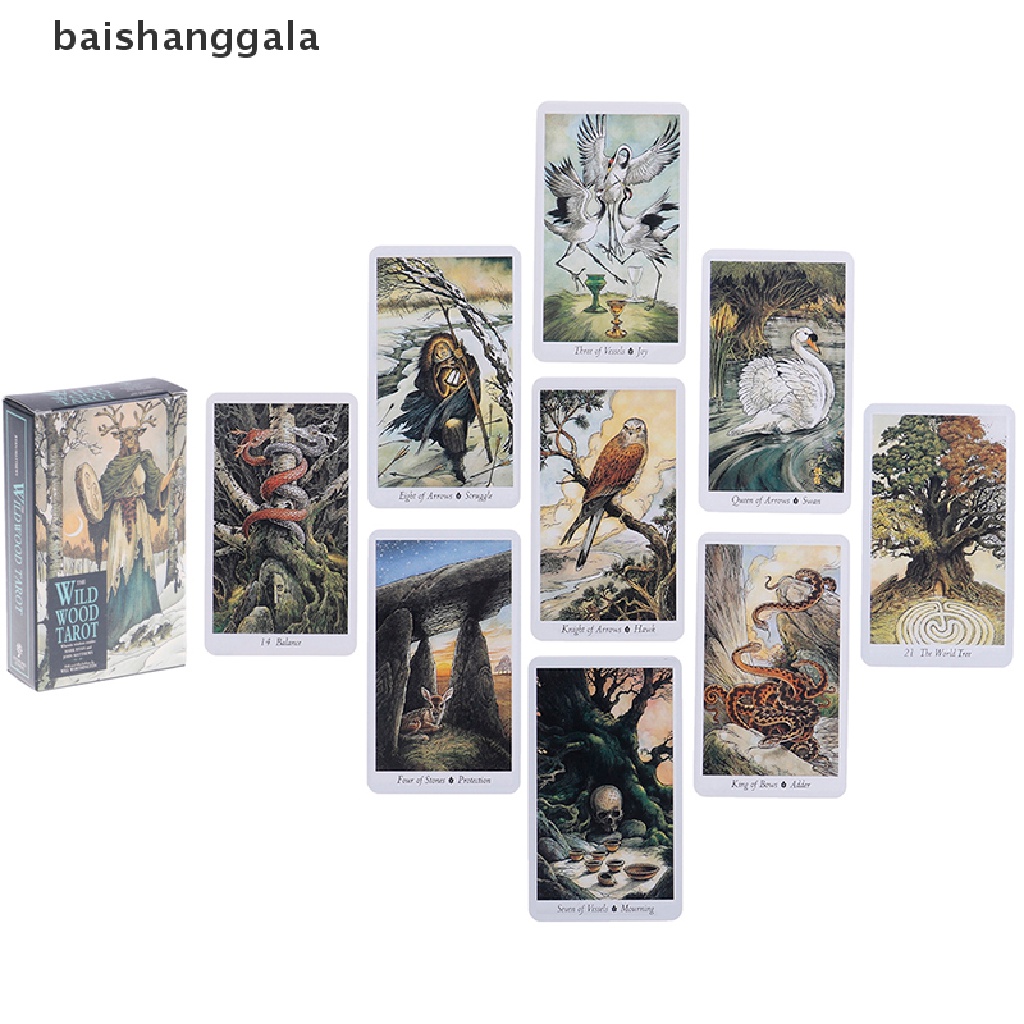 enorm forfængelighed Let Bapl 78 Nature Tarot Cards Deck Full English Mysterious Animal Playing  Board Game Jelly | Shopee Polska