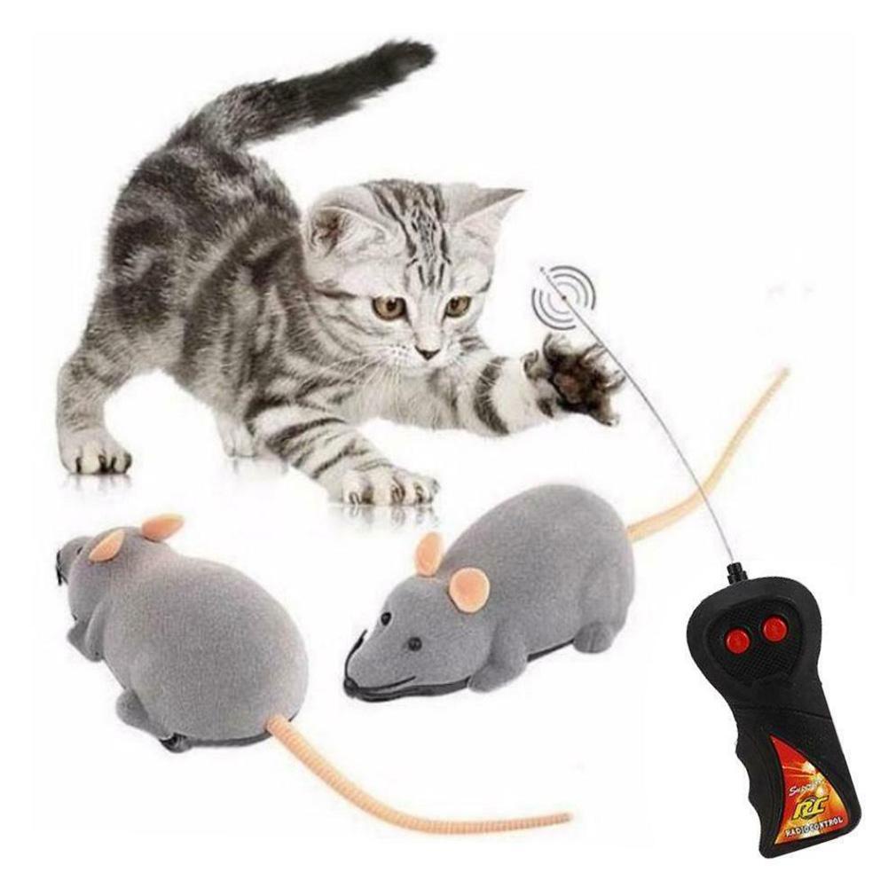 Funny Cat Toy Flocking Remote Control Mouse Wcl R0b2 Shopee Polska