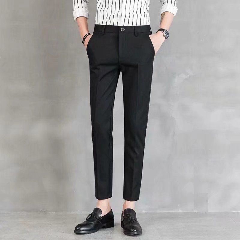 Moda Garnitury Spodnie garniturowe Gap Spodnie garniturowe czarny-jasnoszary Na ca\u0142ej powierzchni W stylu casual 