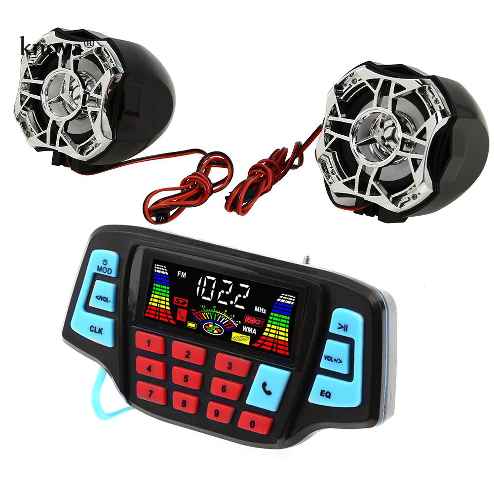 Waterproof Motorcycle Sound System Radio Bluetooth-compatible MP3 ...