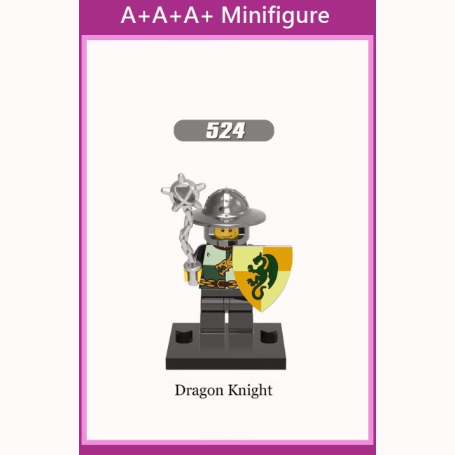 Uk Lego Minifigures X0148 Średniowieczny Rycerz Przeładowany Smok 