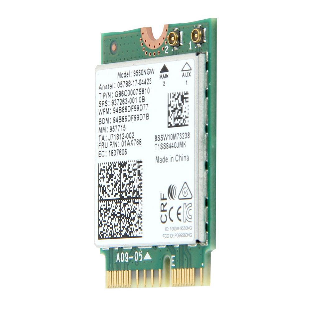 Intel Dual Band Wireless AC 9560NGW bt5.0 Card For Lenovo 01AX768 hp 937263 dell 
