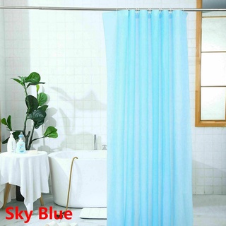 Waterproof Fabric Bathroom Shower Curtain Sheer Panel Decor With Hooks Z 